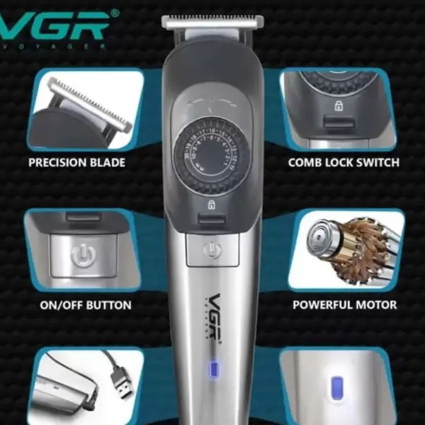 VGR V-088  Cord/Cordless Hair Clipper Trimmer for Men – View 5